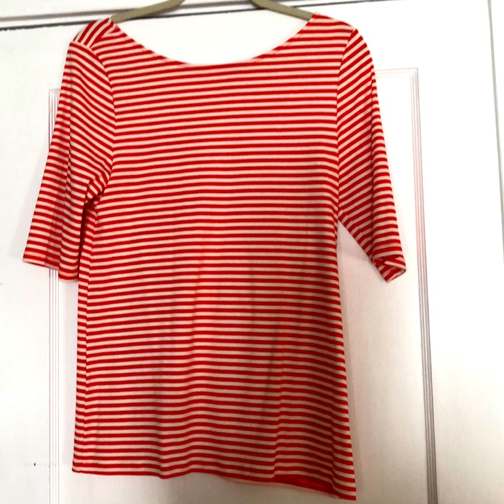 Old Navy Orange and White Top